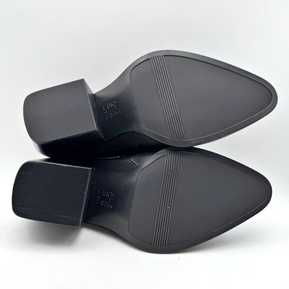 Naturalizer Womens Fairmont Mules US 8.5 Wide EU 39 Black Leather Slip On NWOB - Picture 11 of 12